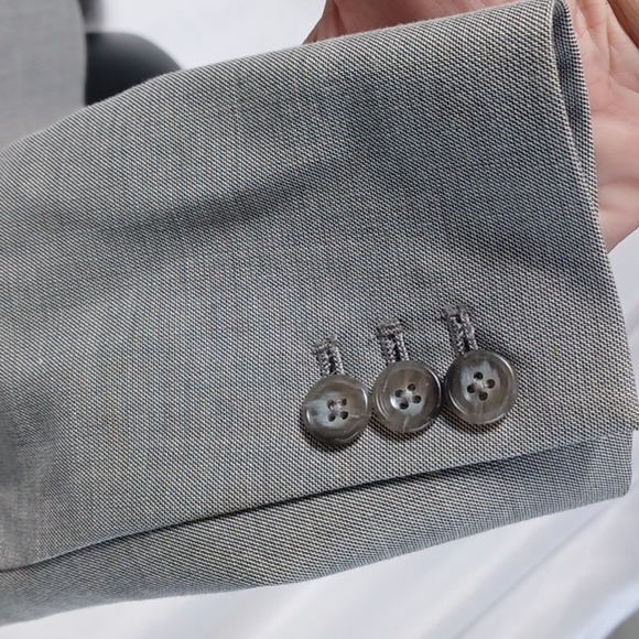 Anne Klein blazer suit jacket sz 2 gray - Picture 4 of 9